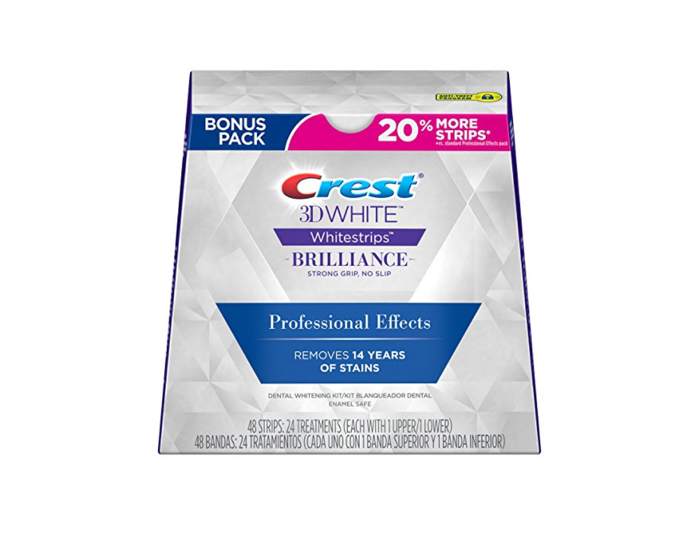 Отбеливающие полоски Crest 3D White Whitestrips Professional Effects Brilliance