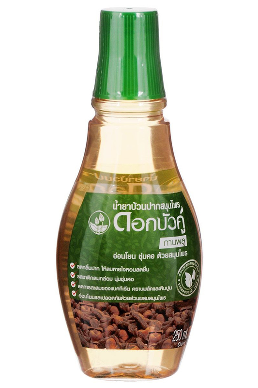 Twin Lotus Herbal Mouthwash Clove ополаскиватель с гвоздичным маслом 250 мл