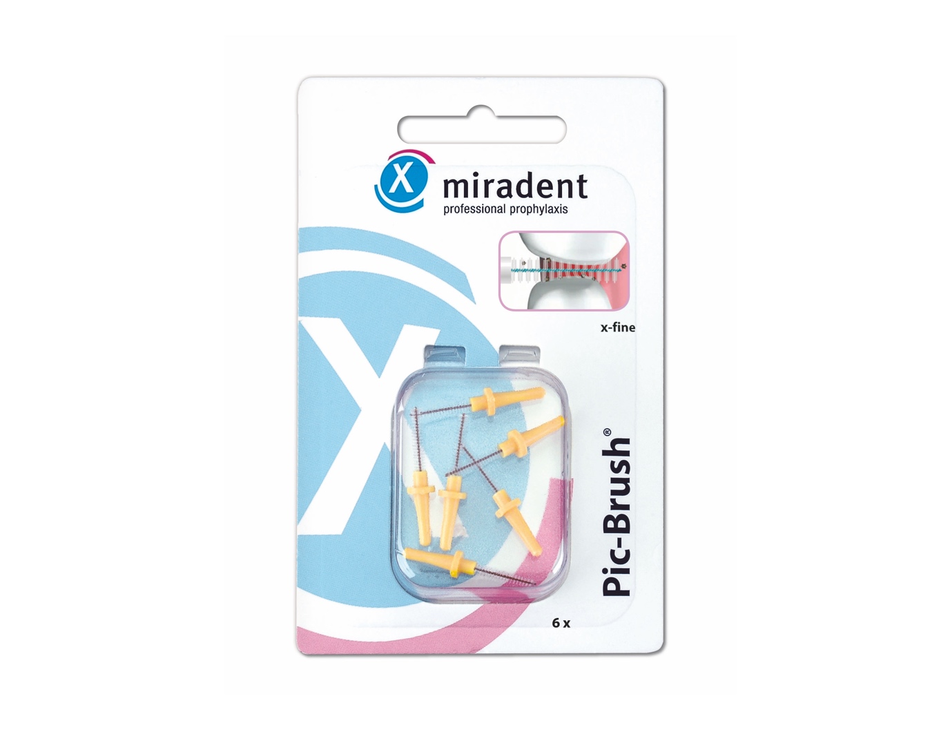 Запасные ершики Miradent® PIC-BRUSH REFILLS 0.5 мм 6 штук