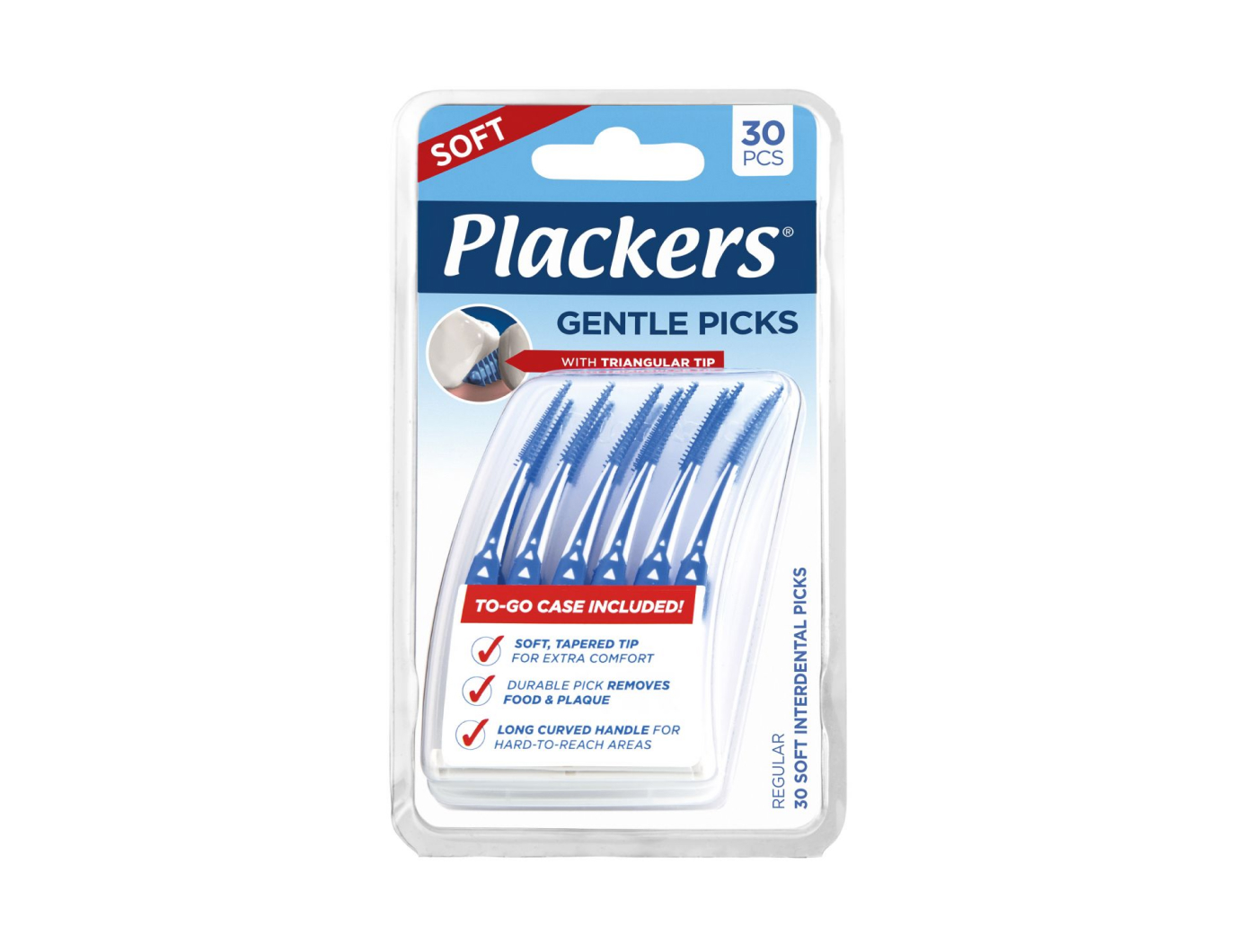 Межзубный ершик Plackers Gentle Picks силиконовый