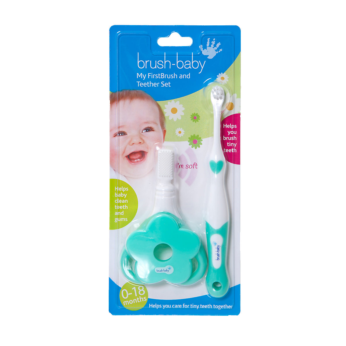 Набор детский BRUSH-BABY, MY FIRSTBRUSH & TEETHER SET