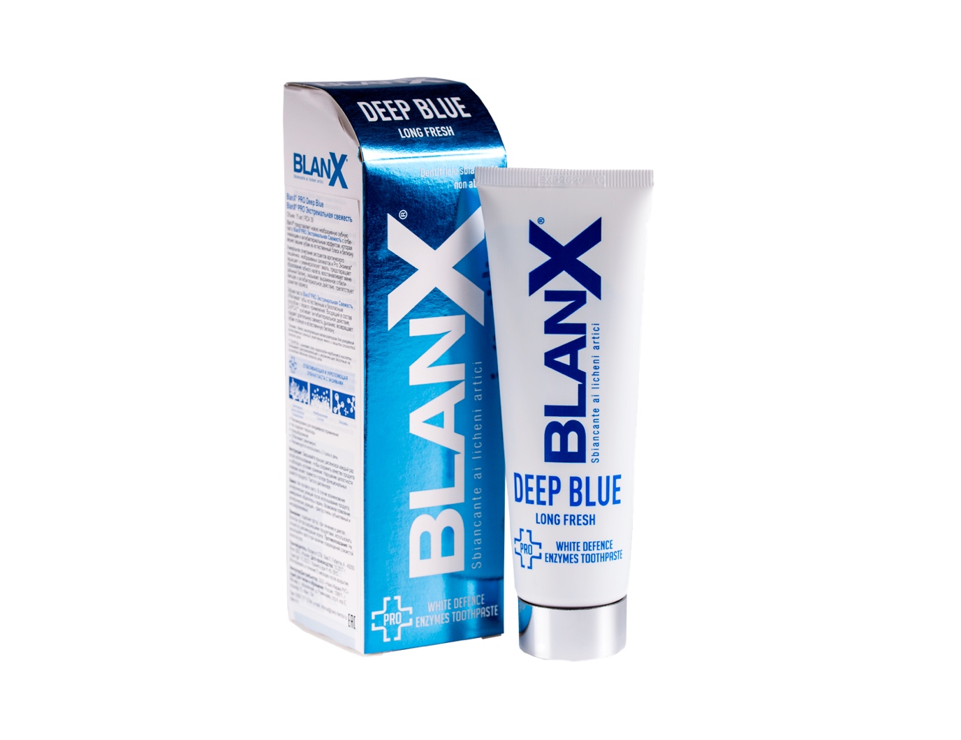 Отбеливающая зубная паста BlanX Pro Deep Blue Экстремальная Свежесть
