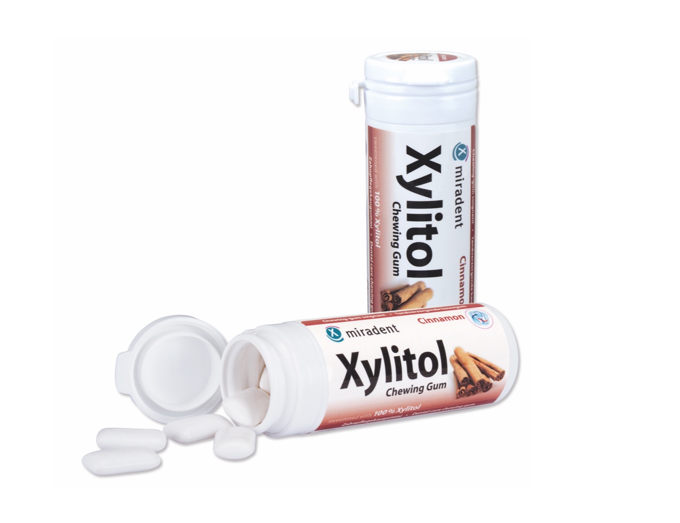 Жевательная резинка с ксилитом Miradent® Xylitol со вкусом корицы