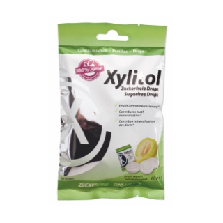 Леденцы с ксилитом Miradent Xylitol со вкусом дыни