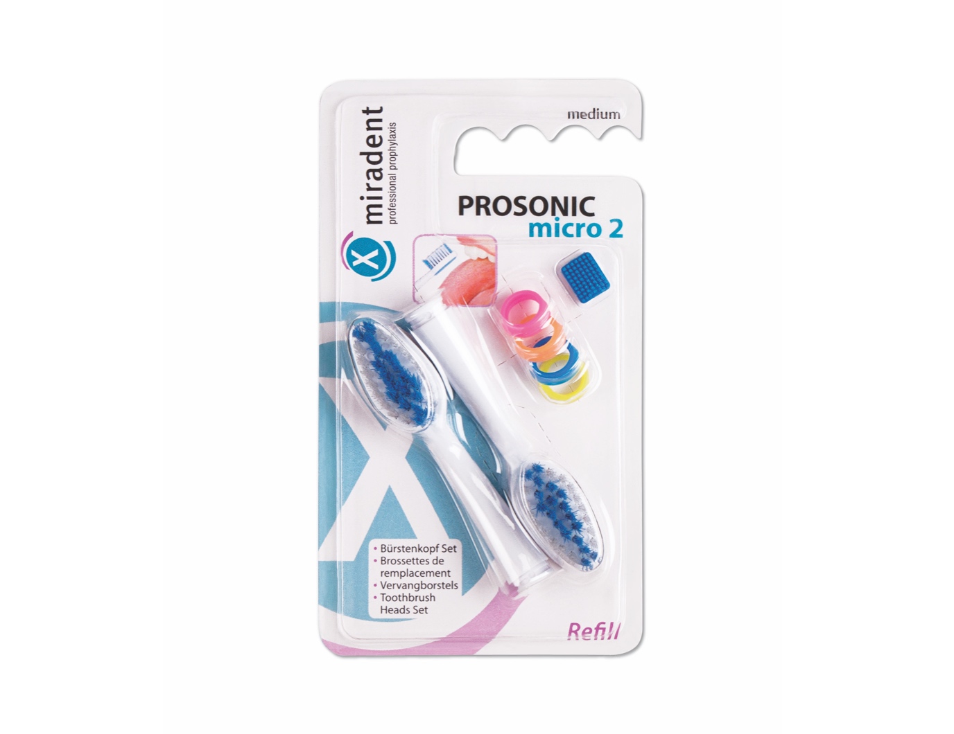 Насадки для звуковой зубной щетки Miradent® Prosonic micro 2