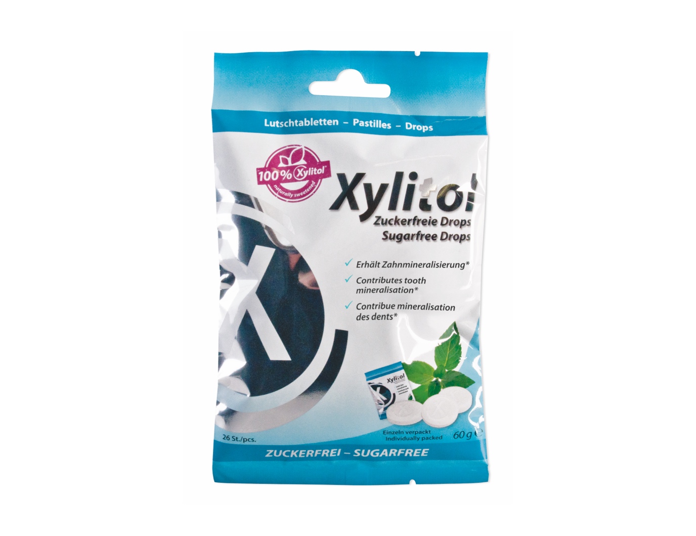 Леденцы с ксилитом Miradent® Xylitol со вкусом мяты