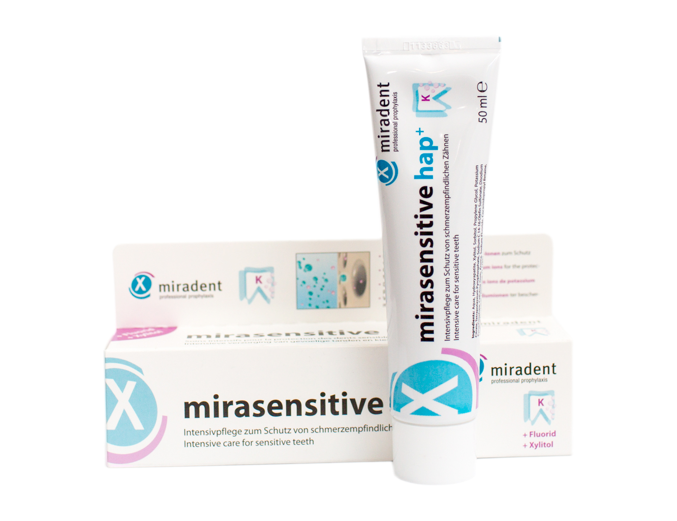 Зубная паста Miradent Mirasensitive Hap+