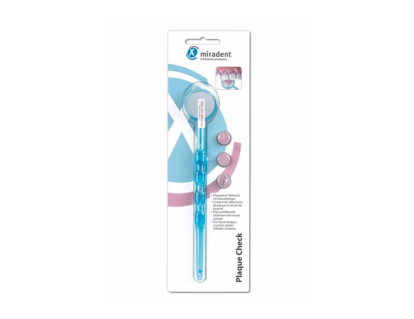 Стоматологическое зеркало Miradent® Plaque Check Blue