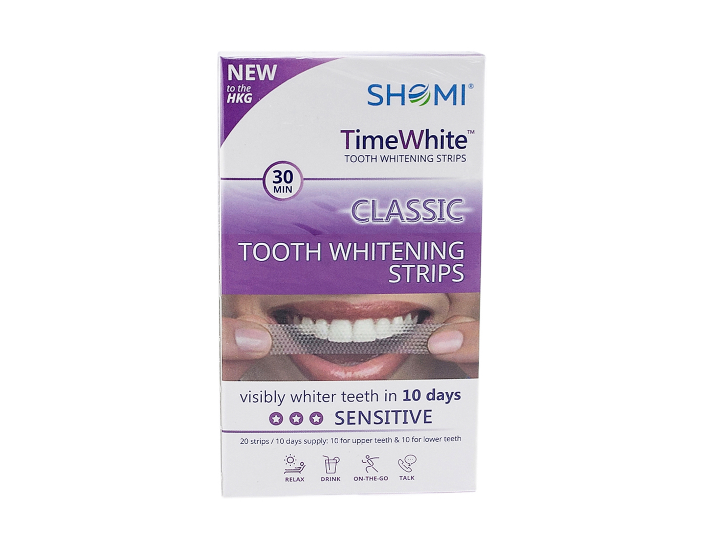 Отбеливающие полоски SHOMI TIME WHITE CLASSIC