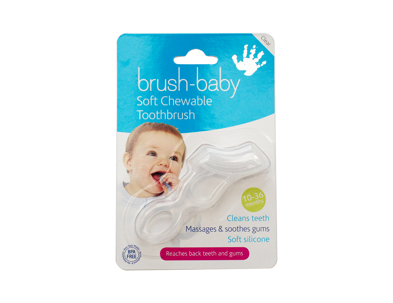 Детская зубная щетка-напальчник Brush-Baby BRB001