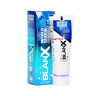 Зубная паста Blanx White Shock & Protect с лампой-активатором