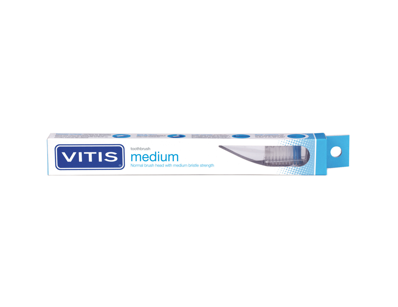 Зубная щетка Vitis Medium в твердой упаковке