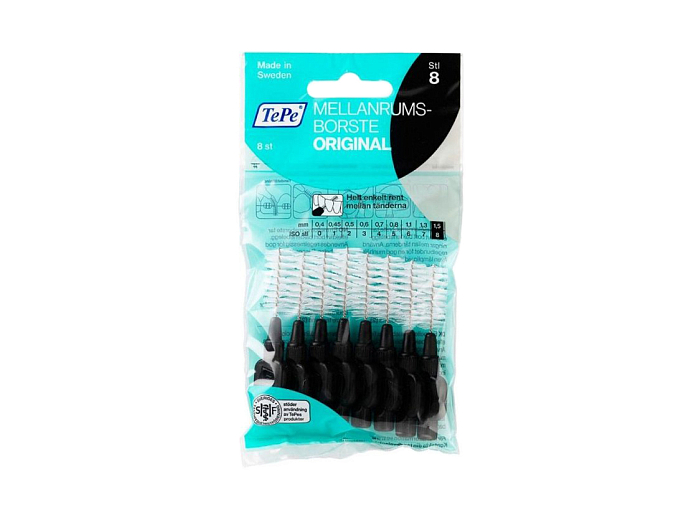 Межзубный ершик TePe Interdental Brush Original 1,5 черный